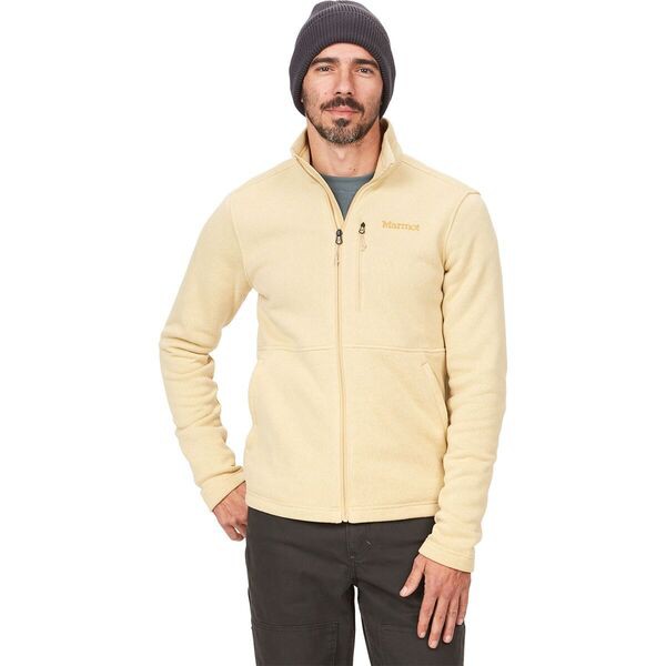 マーモット メンズ ジャケット・ブルゾン アウター Drop Line Fleece Jacket - Men's Light Oakの通販は
