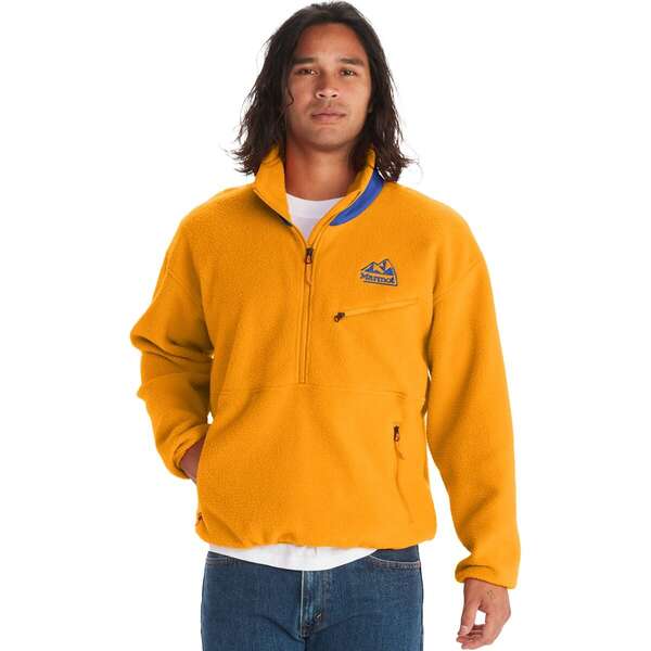 マーモット メンズ ジャケット・ブルゾン アウター 94 E.C.O. Recycled Fleece Jacket - Men's Golden Sun/Trail Blue