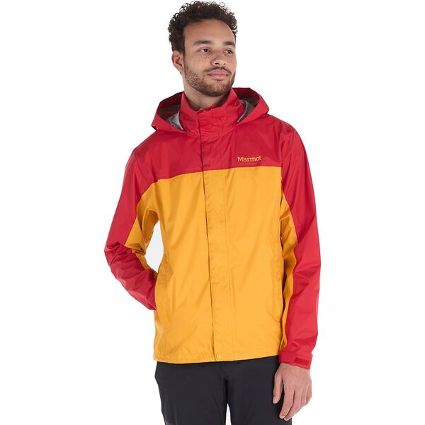 マーモット メンズ ジャケット・ブルゾン アウター PreCip Eco Jacket - Men's Team Red/Golden Sunの通販は