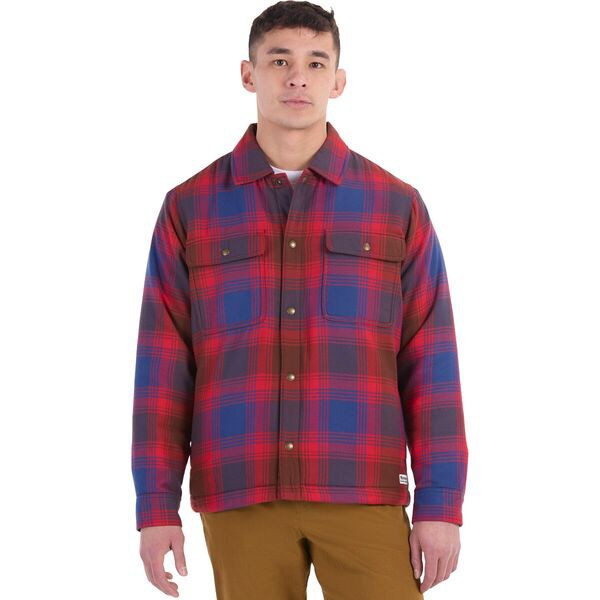 マーモット メンズ シャツ トップス Ridgefield Sherpa Flannel Shirt Jacket - Men's Team Redの通販は
