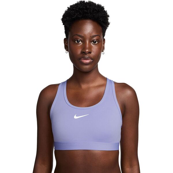 ナイキ レディース ブラジャー アンダーウェア Swoosh Med Sports Bra - Women's Lilac Ice/White