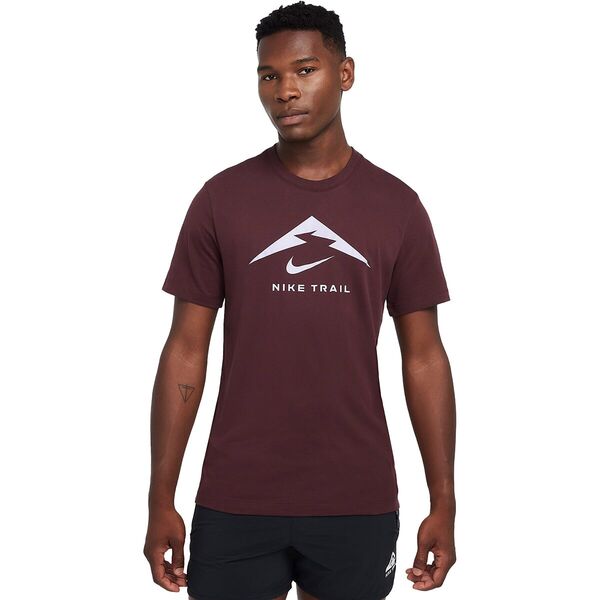 ナイキ メンズ シャツ トップス Dri-Fit Trail Logo T-Shirt - Men's Burgundy Crush