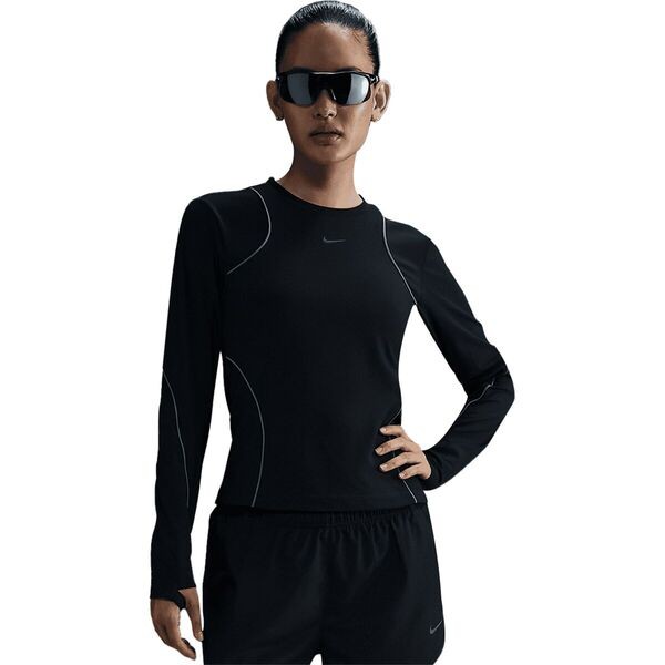 ナイキ レディース Tシャツ トップス Run Division Reflective Long-Sleeve Shirt - Women's Black