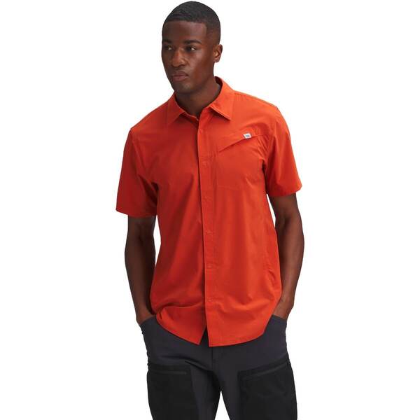 アウトドアリサーチ メンズ シャツ トップス Astroman Short-Sleeve Sun Shirt - Men's Redrock
