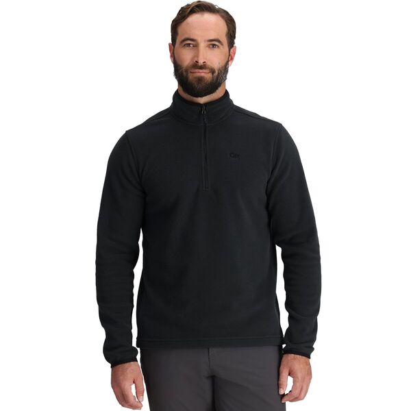 アウトドアリサーチ メンズ ジャケット・ブルゾン アウター Polartec 100 1/4-Zip Jacket - Men's Blackの通販は