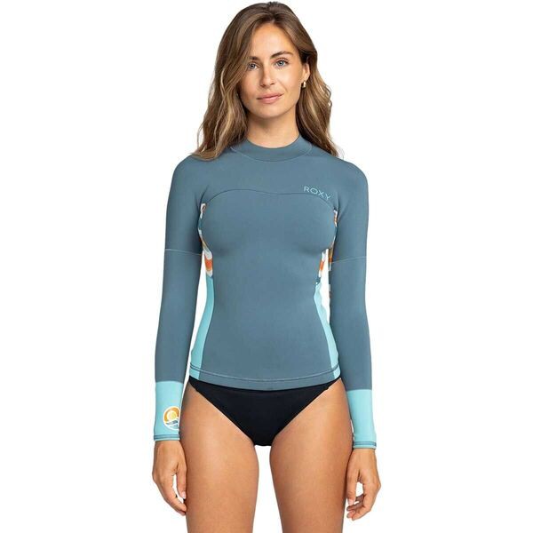 Amazon.com: Roxy Womens 1.0 Satin Front Zip Long Sleeve