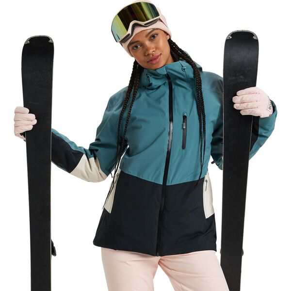 ロキシー レディース ジャケット・ブルゾン アウター Peakside Technical Snow Jacket - Women's Sea Pineの通販は