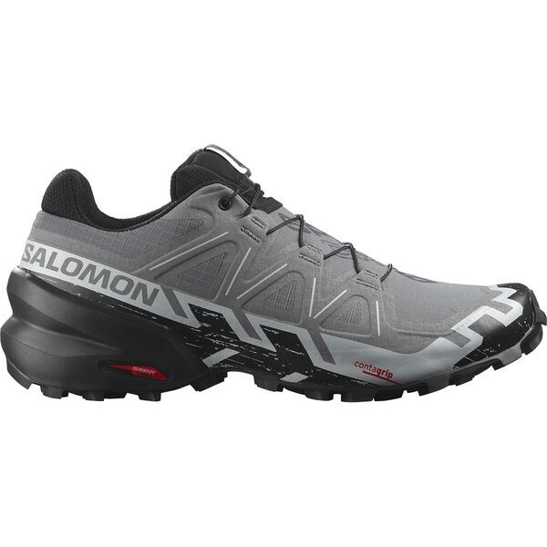 サロモン メンズ スニーカー シューズ Speedcross 6 Wide Trail Running Shoe - Men's Quiet Shade/Black/Pearl Blue