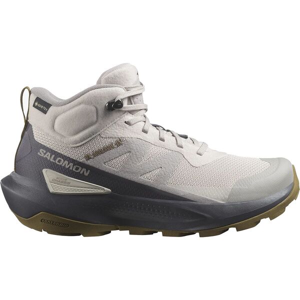 サロモン レディース ブーツ・レインブーツ シューズ Elixir Activ Mid GTX Boot - Women's Silver Cloud/Nine Iron/Gothic Oliveの通販は