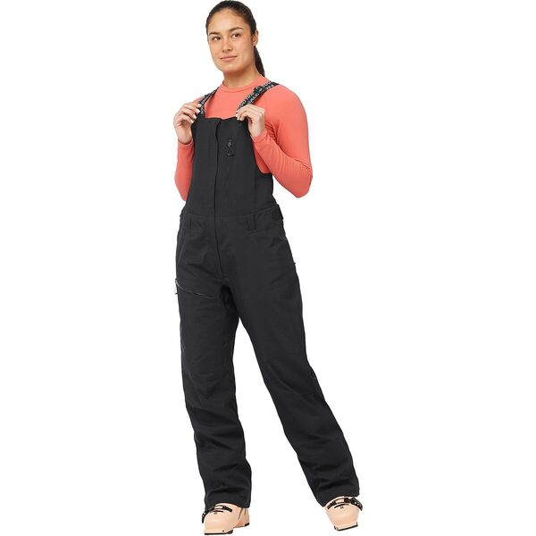 サロモン レディース カジュアルパンツ ボトムス Moon Patrol GORE-TEX Bib - Women's Deep Blackの通販は