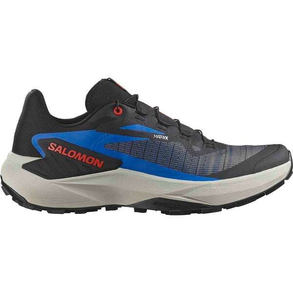 サロモン メンズ スニーカー シューズ Genesis Trail Running Shoe - Men's Black/French Blue/Cherry Tomato