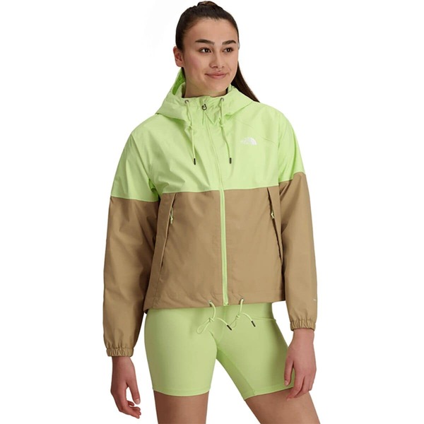 ノースフェイス レディース ジャケット・ブルゾン アウター Antora Rain Hooded Jacket - Women's Astro Lime/Khaki Stoneの通販は 17,986円
