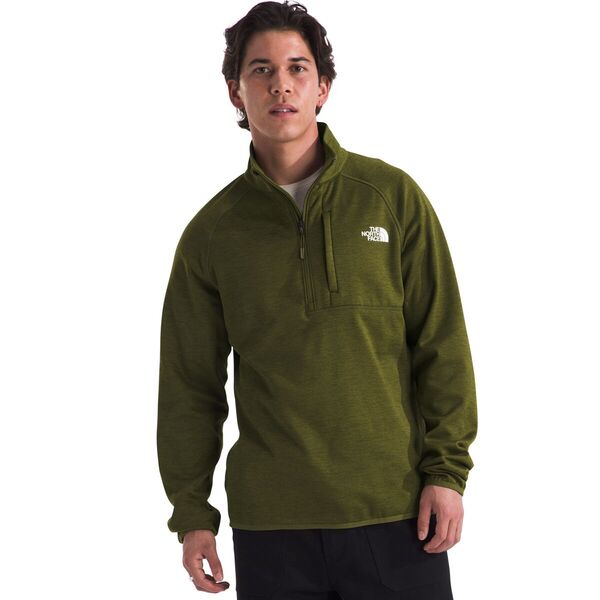 ノースフェイス メンズ ジャケット・ブルゾン アウター Canyonlands 1/2-Zip Pullover Fleece Jacket - Men's Forest Olive Heather