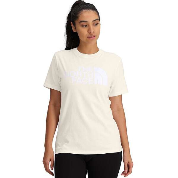 ノースフェイス レディース Tシャツ トップス Half Dome T-Shirt - Women's White Dune/TNF WhiteTシャツ