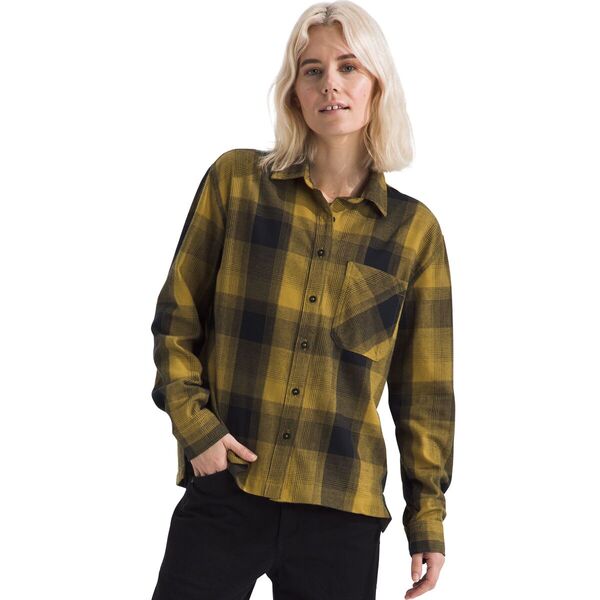ノースフェイス レディース Tシャツ トップス Arroyo Lightweight Flannel Shirt - Women's Amber Green TNF Shadow Plaidの通販は