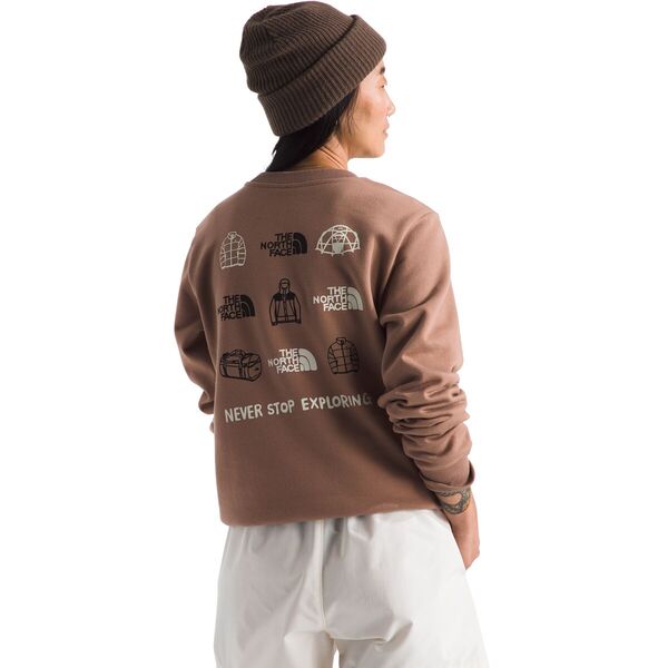 ノースフェイス レディース パーカー・スウェット アウター Outdoor Graphic Crew Sweatshirt - Women's Latte