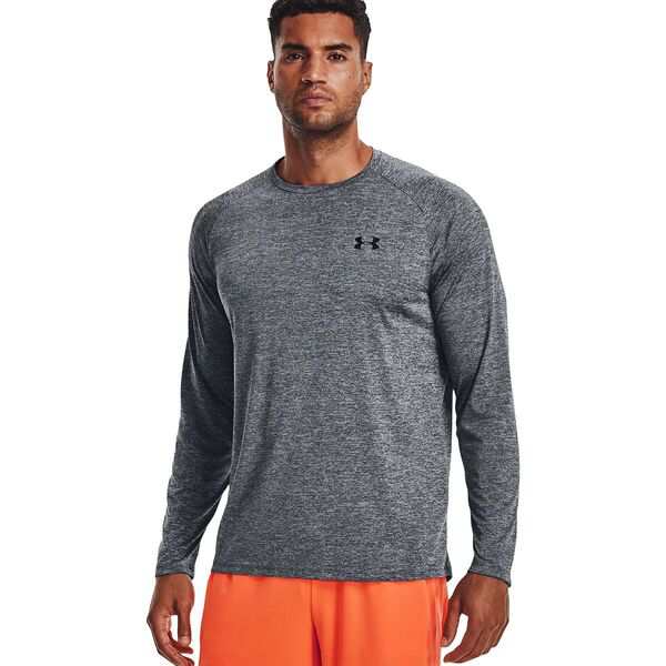 アンダーアーマー メンズ シャツ トップス Tech 2.0 Long-Sleeve Shirt - Men's Pitch Gray/Black