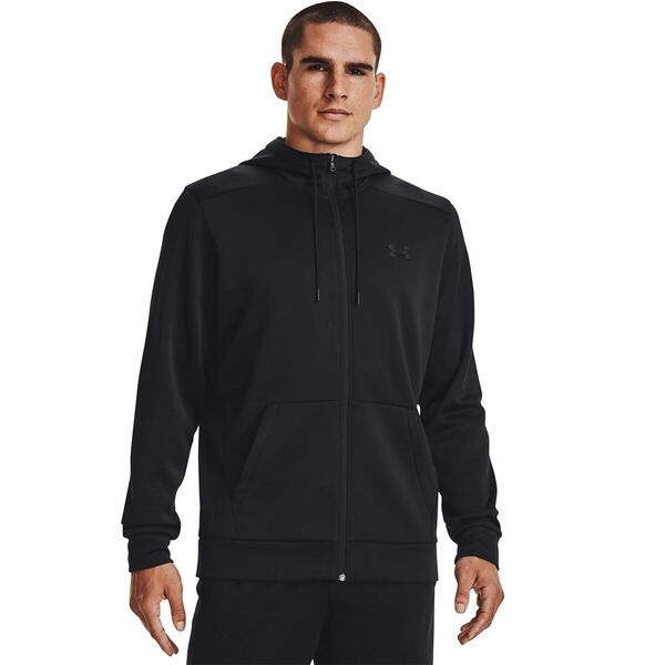 アンダーアーマー メンズ パーカー・スウェット アウター Armour Fleece Full-Zip Hoodie - Men's Black/Blackの通販は 21,480円
