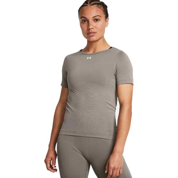 アンダーアーマー レディース Tシャツ トップス Train Seamless Shirt - Women's Pewterの通販は