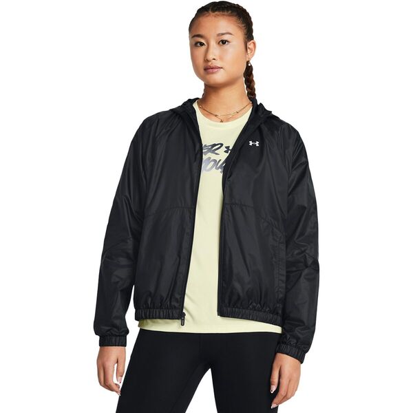 アンダーアーマー レディース ジャケット・ブルゾン アウター Rival Sport Windbreaker - Women's Blackの通販は