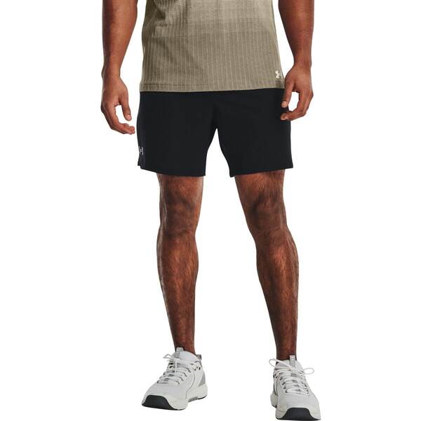 アンダーアーマー メンズ ハーフパンツ・ショーツ ボトムス Vanish Woven 6in Short - Men's Black/Pitch Grayの通販は