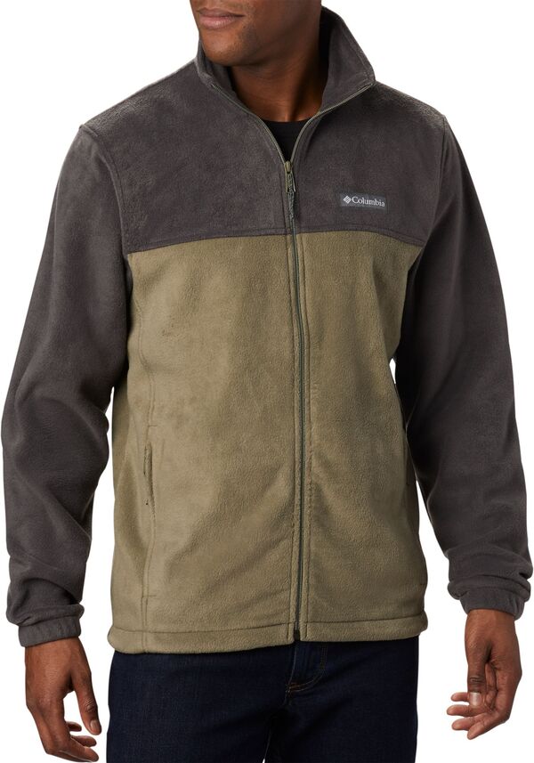 コロンビア メンズ ジャケット・ブルゾン アウター Columbia Men's Steens Mountain Full Zip Fleece Jacket Shark/Stone Green