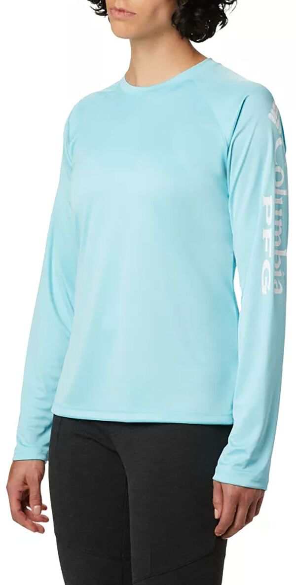 コロンビア レディース シャツ トップス Columbia Women's Tidal II Long Sleeve Shirt Clear Blue/White Logo