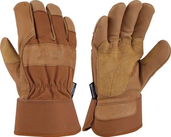 カーハート メンズ 手袋 アクセサリー Carhartt Men's Insulated Grain Gloves Brown