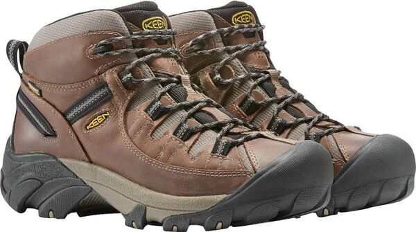 キーン メンズ ブーツ・レインブーツ シューズ KEEN Men's Targhee II Mid Waterproof Hiking Boots Shitake Brindle