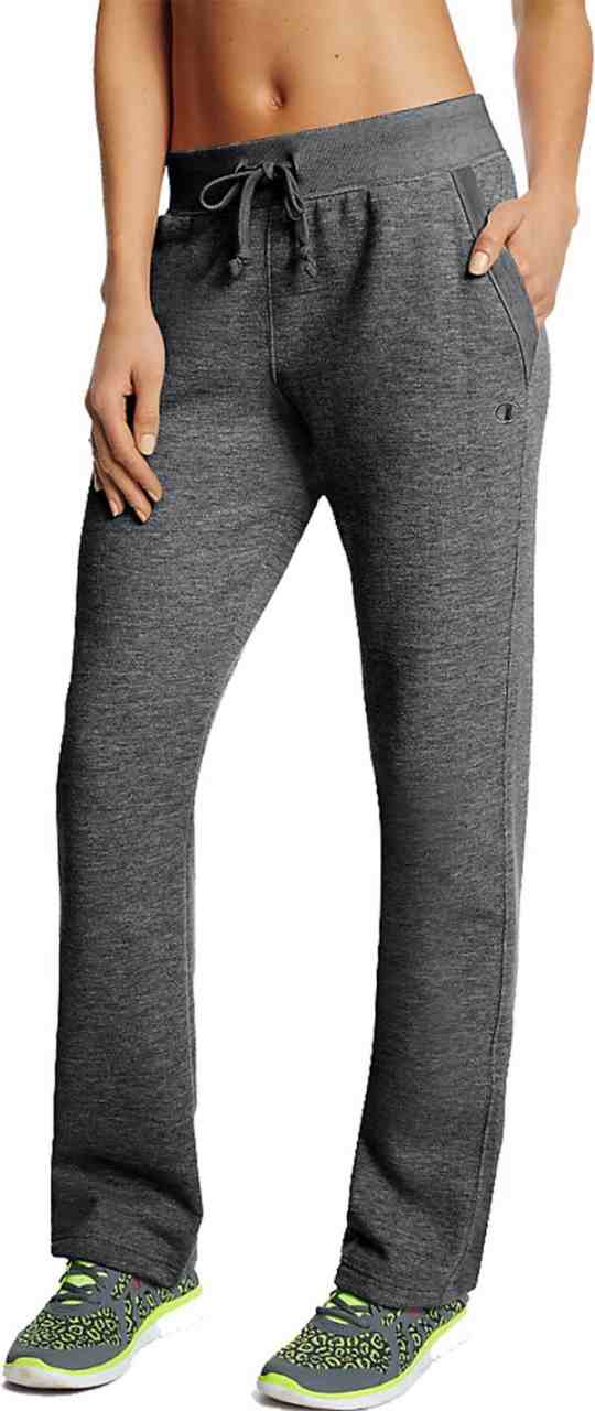 チャンピオン レディース カジュアルパンツ ボトムス Champion Women's Fleece Open Bottom Pants Granite Heather