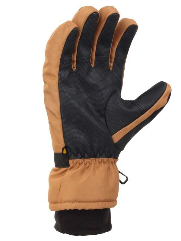 カーハート メンズ 手袋 アクセサリー Carhartt Men's Waterproof Insulated Knit Cuff Gloves Brown/Black