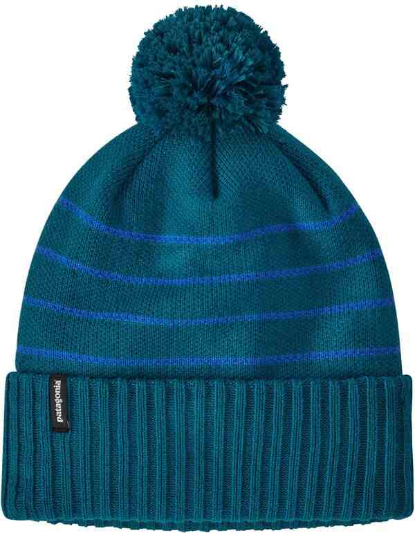 パタゴニア メンズ 帽子 アクセサリー Patagonia Powder Town Beanie Pernal Strip Knt/Stlr Blu