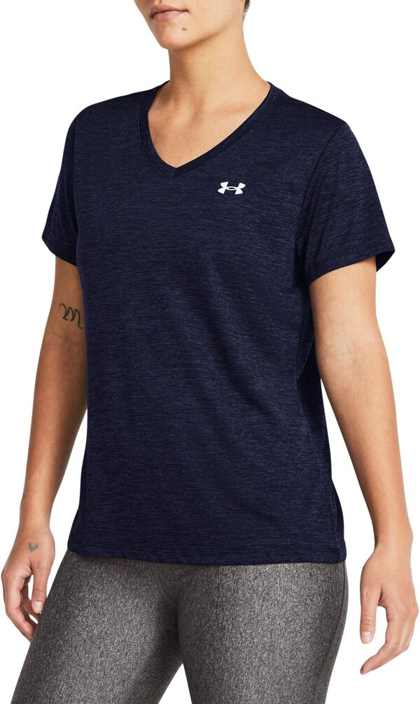 アンダーアーマー レディース Tシャツ トップス Under Armour Women's Tech Twist V-Neck T-Shirt Navyの通販は 8,480円