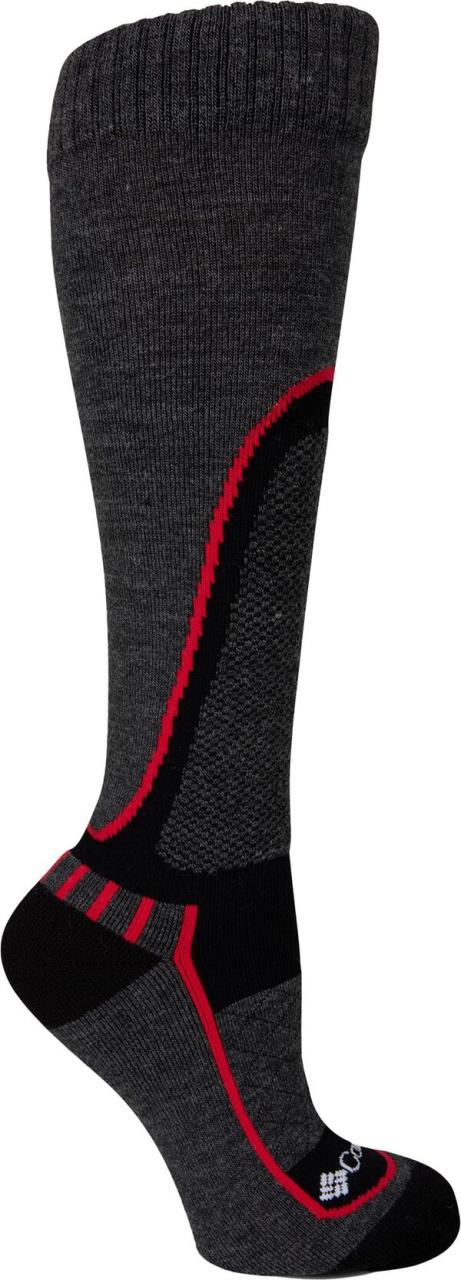 コロンビア レディース 靴下 アンダーウェア Columbia Ski Slope Over-the-Calf Socks Grey/Blackの通販は 6,208円