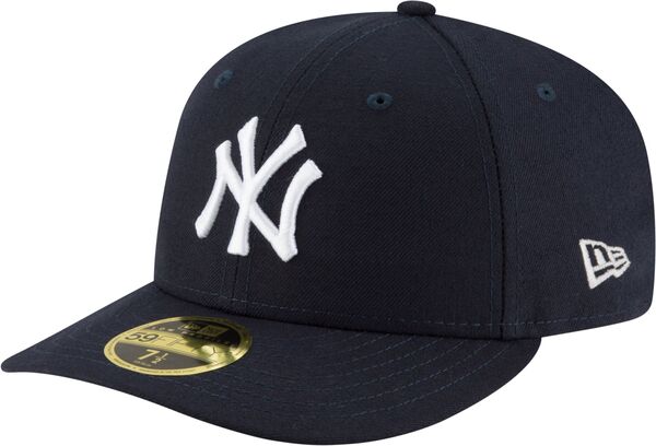 ニューエラ メンズ 帽子 アクセサリー New Era Men's New York Yankees 59Fifty Game Navy Low Crown Authentic Hat