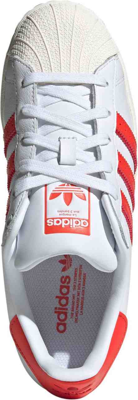 アディダス レディース スニーカー シューズ adidas Originals Women's Superstar Shoes Red/White/Red