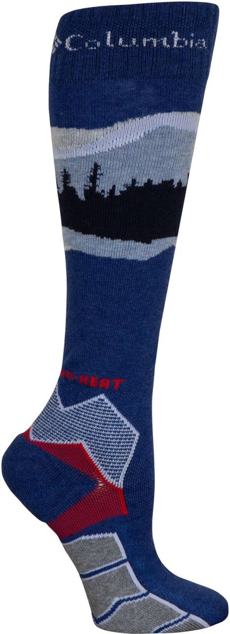コロンビア メンズ 靴下 アンダーウェア Columbia Adult Omni-Heat Mountain Range Over the Calf Ski Socks Mountain Blue 8,986円