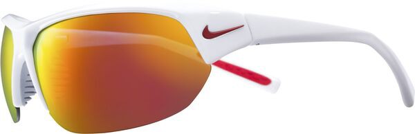 ナイキ レディース サングラス・アイウェア アクセサリー Nike Skylon Ace Sunglasses Shiny Wht/Grey/Red Mirror