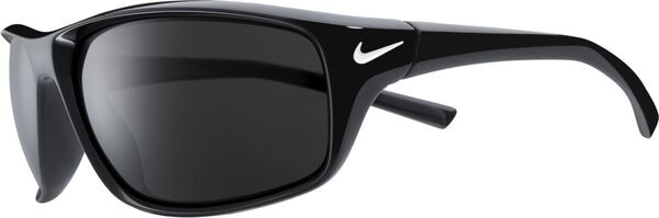 ナイキ レディース サングラス・アイウェア アクセサリー Nike Adrenaline Sunglasses Shiny Black/Wht/Grey Lens