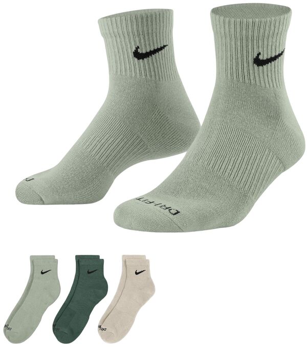 ナイキ メンズ 靴下 アンダーウェア Nike Everyday Plus Cushion Ankle Training Socks - 3 Pack Orewood/Jade/Fir