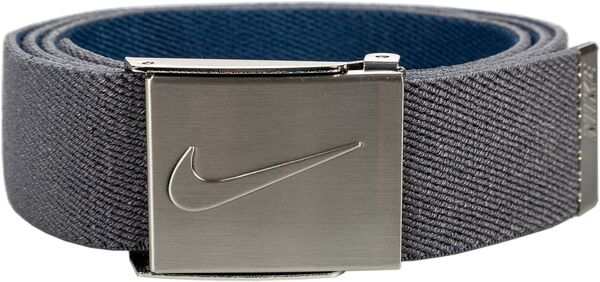 ナイキ メンズ ベルト アクセサリー Nike Men's Reversible Stretch Webbing Golf Belt Dark Grey/Navy