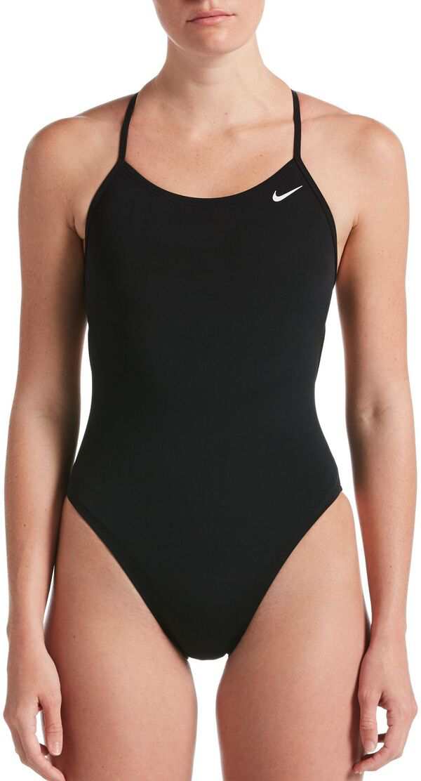 ナイキ レディース 上下セット 水着 Nike Women's HydraStrong Lace Up Tie Back One Piece Swimsuit Black