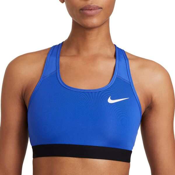 ナイキ レディース ブラジャー アンダーウェア Nike Women's Pro Swoosh Medium-Support Non-Padded Sports Bra Hyper Royal