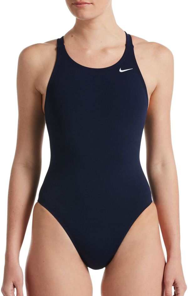 ナイキ レディース 上下セット 水着 Nike Women's HydraStrong Solid Fastback One Piece Swimsuit Midnight