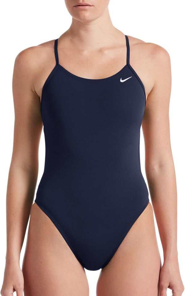 ナイキ レディース 上下セット 水着 Nike Women's Hydrastrong Solid Cut-Out Back One Piece Swimsuit Midnight Navy