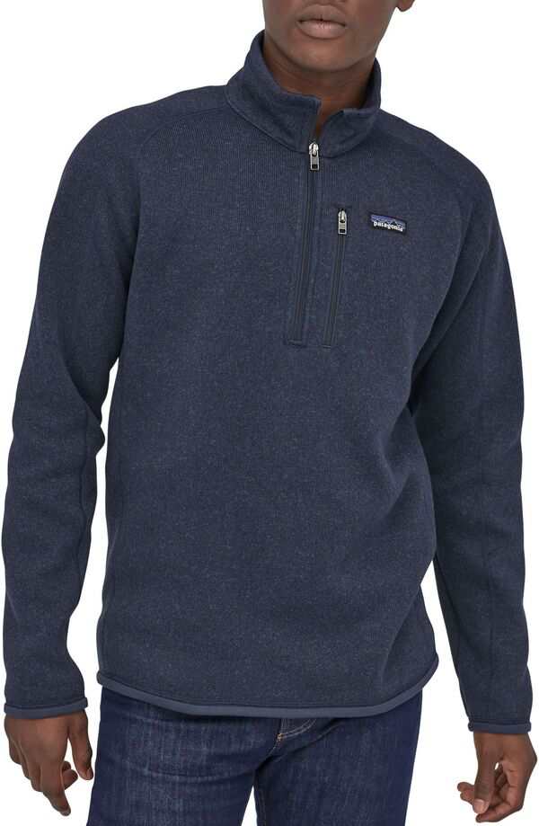 パタゴニア メンズ ジャケット・ブルゾン アウター Patagonia Men's Better Sweater 1/4 Zip Pullover New Navy