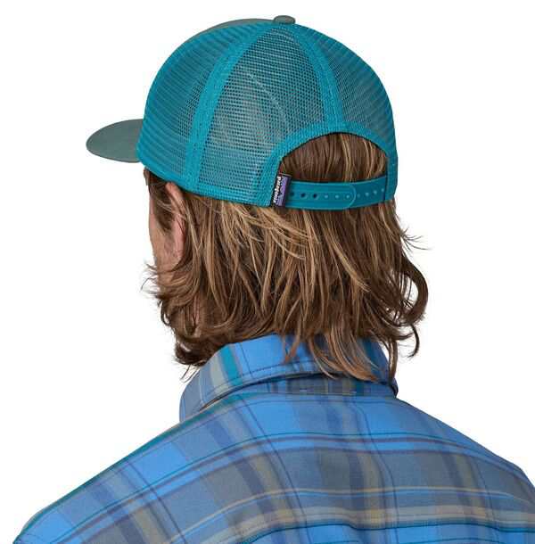 パタゴニア メンズ 帽子 アクセサリー Patagonia Men's P-6 Logo Trucker Hat Nouveau Green