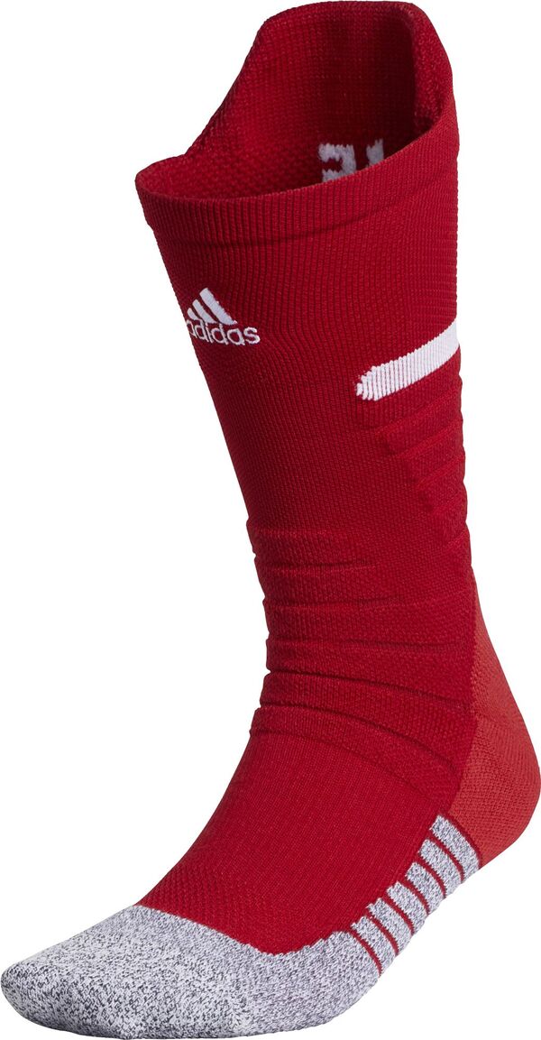 アディダス レディース 靴下 アンダーウェア adidas Men's adizero Football Crew Socks Redの通販は 6,980円