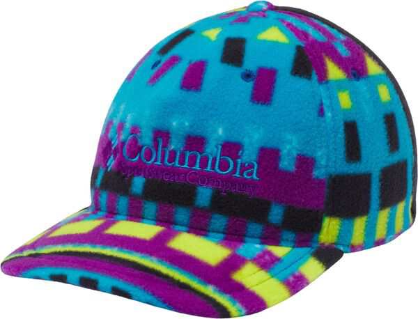 コロンビア メンズ 帽子 アクセサリー Columbia Men's Fleece Ball Cap Fjord Blue Print/Black