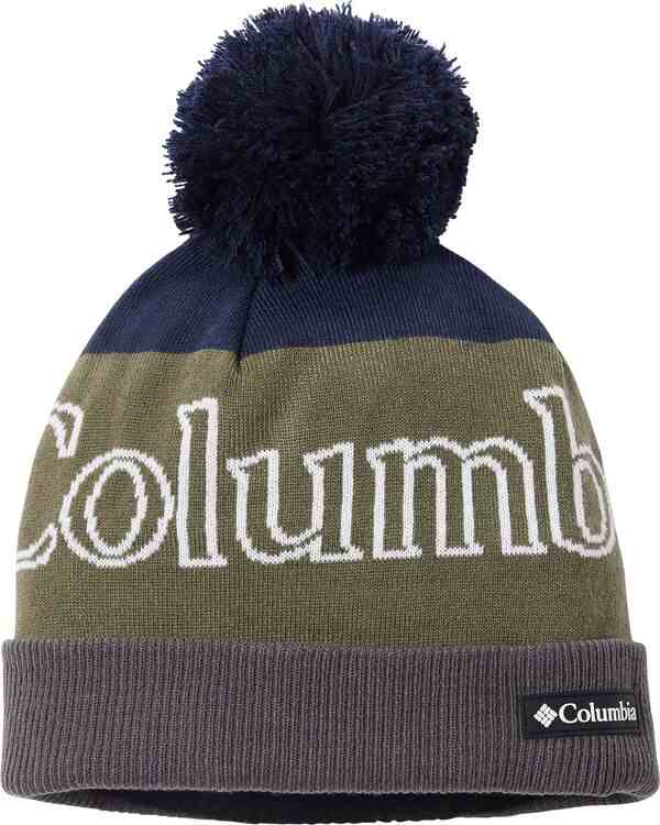 コロンビア メンズ 帽子 アクセサリー Columbia Polar Powder II Beanie Coll Nvy/Stn Grn/City Gry